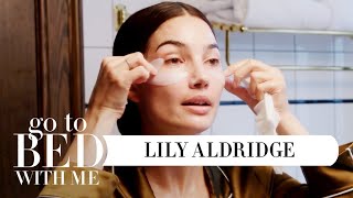 Top Model Lily Aldridges Nighttime Skincare Routine  Go To Bed With Me  Harpers BAZAAR [upl. by Yla]