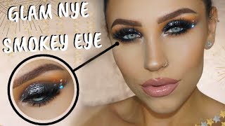 FULL GLAM NYE MAKEUP TUTORIAL [upl. by Nirik760]