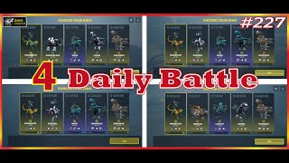 🦖🦖🦖 4 master league daily battles 227 dinosquad [upl. by Naved]