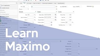 Purchasing for Work Orders in Maximo [upl. by Ynaoj]