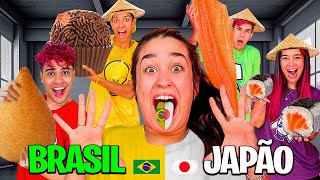 COMIDA BRASILEIRA VS JAPONESA doces extremos [upl. by Errised]