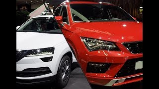 Seat Ateca vs Skoda Karoq [upl. by Yeldah]