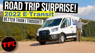 The New Ford ETransit Electric Van Is GREAT On a Road Trip for This One Reason [upl. by Eleumas]