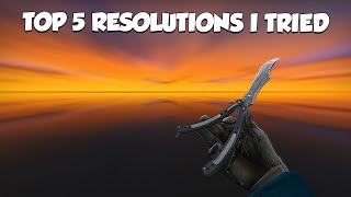 TOP 5 Resolutions I tried in CSGO [upl. by Apgar]