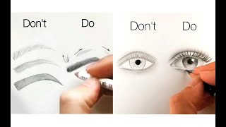 10 Easy Tips for Drawing Face Eyes Nose and Lips [upl. by Ambrosia]