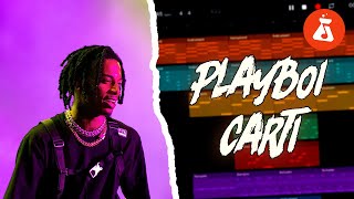 HOW TO MAKE TRAP BEATS FOR PLAYBOI CARTI IN BANDLAB 💻🎧 [upl. by Nalehp]