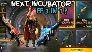 INCUBATOR FREE FIRE 2024  INCUBATOR PENGGANTI 3 IN 1  TERBARU INCUBATOR FF SELANJUTNYA [upl. by Orhtej]