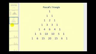 Binomial Expansion Using Pascals Triangle [upl. by Romo576]