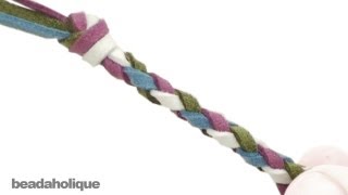 How to Make a Four Strand Round Braid [upl. by Anerrol]