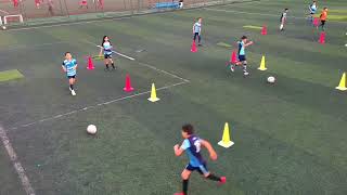 Warm up passing drill تمرين تمرير أحماء exercise de pass training [upl. by Suivatram174]