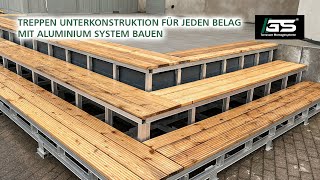 Eine Treppe für den FC Altenbochum Dielen mit DIY Aluminium Unterkonstruktion einfach verlegen [upl. by Ide]