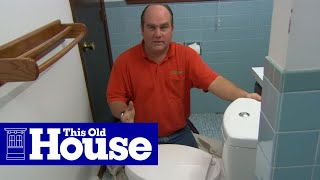 How to Install a DualFlush Toilet  This Old House [upl. by Suivatco]