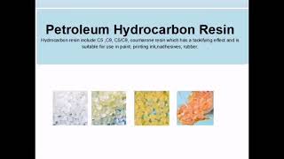 Hydrocarbon resin C5 C9 Coumarone resin Hydrogenated resin [upl. by Eidok]