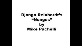 Django Reinhardt  Nuages by Mike Pachelli [upl. by Gael]