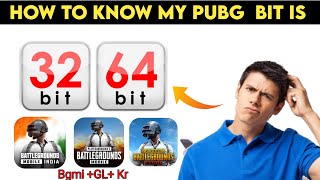 How to Know My PUBG is 32 bit or 64 bit  How to Know if Your PUBG is 32 bit or 64 bit [upl. by Ettezil]