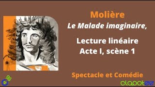 MOLIERE  Le Malade Imaginaire Acte I scène 1 [upl. by Fayola]