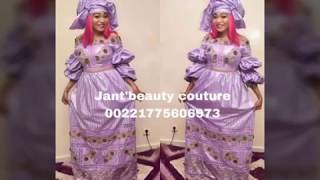 Modèle De Bazin Brodé Tissu Africain By JantBeauty Couture [upl. by Opportina]