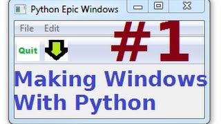 wxPython Tutorials 1 Making Windows GUIs with Python  Installing  1st window [upl. by Ahc]