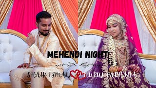 Indian Muslim Mehendi Night  Farhana amp Shaik  RF Visual [upl. by Nwahshar]