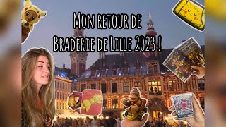 Le plus grand vide grenier de France  Retour de braderie de Lille cartes Pokémon et trouvailles [upl. by Wadlinger]