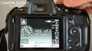 How to set Aperture  fstop on a Nikon D5100  D5200 D5300 [upl. by Atsira506]