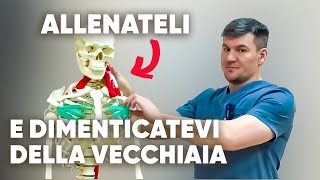 5 muscoli della giovinezza eterna Se li alleni non invecchierai mai [upl. by Ecirehs]