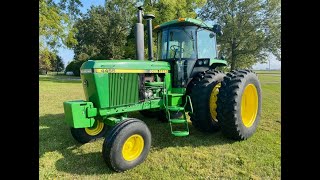 1991 John Deere 4455 2WD Quad Range with 2767 Hours Sold on Ohio Auction Saturday 12923 [upl. by Ecnatsnok]