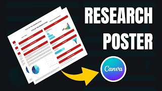 How to Create a Research Poster using Canva  STEPBYSTEP GUIDE TEMPLATE INCLUDED [upl. by Endor193]