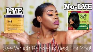 Understanding Hair Relaxers LYE VS NO LYE RELAXERS WHICH IS BEST Journey to HEALTHY RELAXED hair [upl. by Kerred]