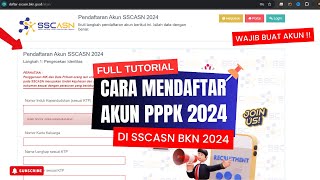 Cara Membuat Akun Pendaftaran PPPK di SSCASN 2024 [upl. by Yablon]