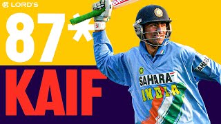 India Beat England With 3 Balls Remaining  Every Ball Of Kaifs 87 At Lords  2002 Natwest Final [upl. by Idid]