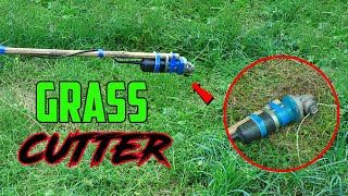 How to make Homemade GRASS Cutting machine using Angle Grinder [upl. by Ettolrahc]