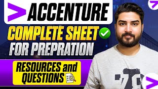 Accenture Complete Sheet for Preparation  Crack All Rounds 🔥 [upl. by Nayb]