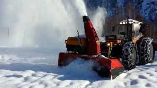 Frontmontert Westbjørn Snøfres  Valmet 802 Turbo [upl. by Staffan192]