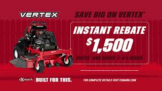 Save Big on Vertex Mowers  Exmark [upl. by Aiciled]