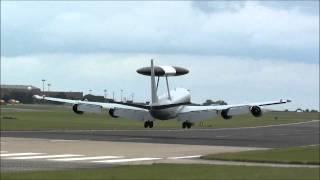 E3D Sentry Touch amp Gos  RAF Waddington [upl. by Ratcliffe878]