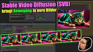 ComfyUI  Stable Video Diffusion SVD bringt Bewegung in eure Bilder [upl. by Enyledam990]