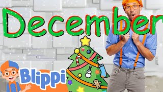 Months Of The Year With BLIPPI  BLIPPI  Educational Songs For Kids [upl. by Lyrahc]