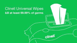 Clinell Wipes kill 99 99 of Germs [upl. by Daiz923]