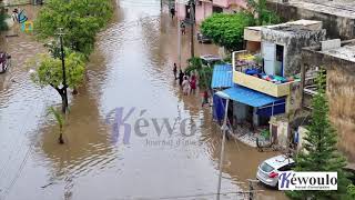 Hivernage 2023  Dakar à nouveau sous les eaux après de fortes pluies cette nuit [upl. by Gosser]