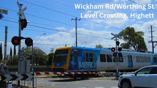 Wickham Rd Level Crossing HighettHampton EastMoorabbin  Melbourne Metro Railway Crossing [upl. by Kcirredal952]