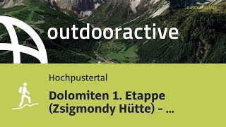 Dolomiten 1 Etappe Zsigmondy Hütte  Alpinisteig [upl. by Babcock]