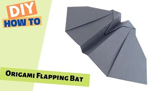 Origami Flapping Bat  How to make flying bird with Flapping Wings [upl. by Nycila]