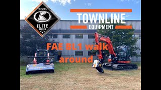 Kubota KX080 w FAE Forestry Mulcher Walk Around and Demo [upl. by Atinus]