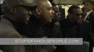 Quincy Jones is surprised by an a cappella group in New York City [upl. by Emily70]