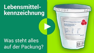 LebensmittelKennzeichnung erklärt Was steht auf der Verpackung [upl. by Akissej]