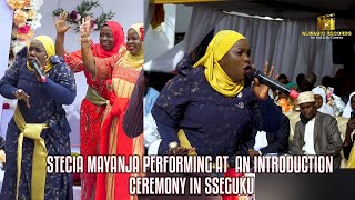 Stecia Mayanja performing at an introduction ceremony in Sseguku [upl. by Delanos716]