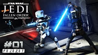 Star Wars Jedi Fallen Order  1 rész Végigjátszás 🔴 [upl. by Nolrev]