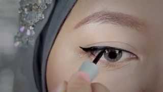 Tutorial Eyeliner Liquid Wardah [upl. by Delainey]