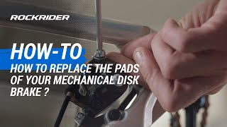 TUTO 🔧 How to replace the pads of your mechanical disk brake By ROCKRIDER [upl. by Clifford939]